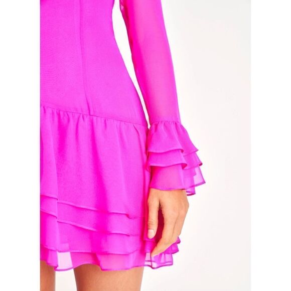 LoveShackFancy Darling Silk Mini Dress - Picture 3 of 11